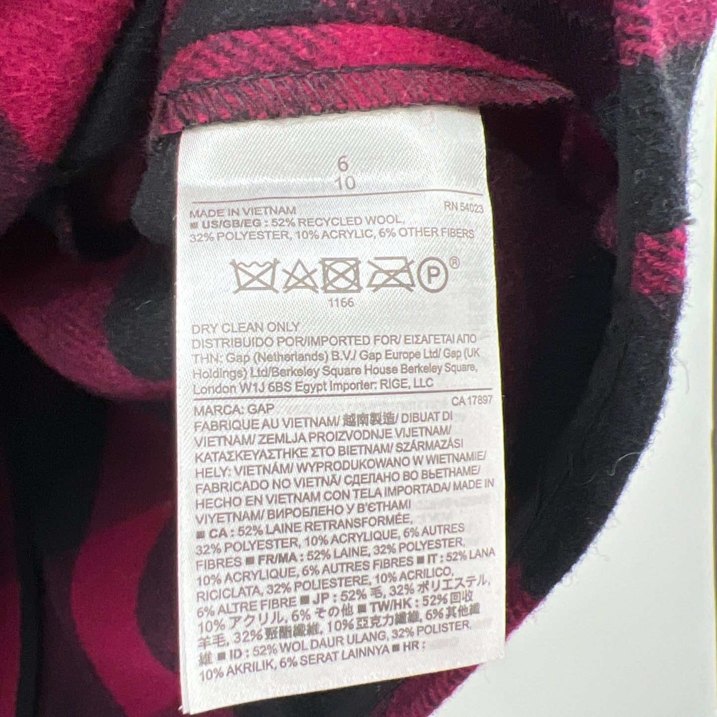 Gap Plaid Wool Blend Mini Skirt