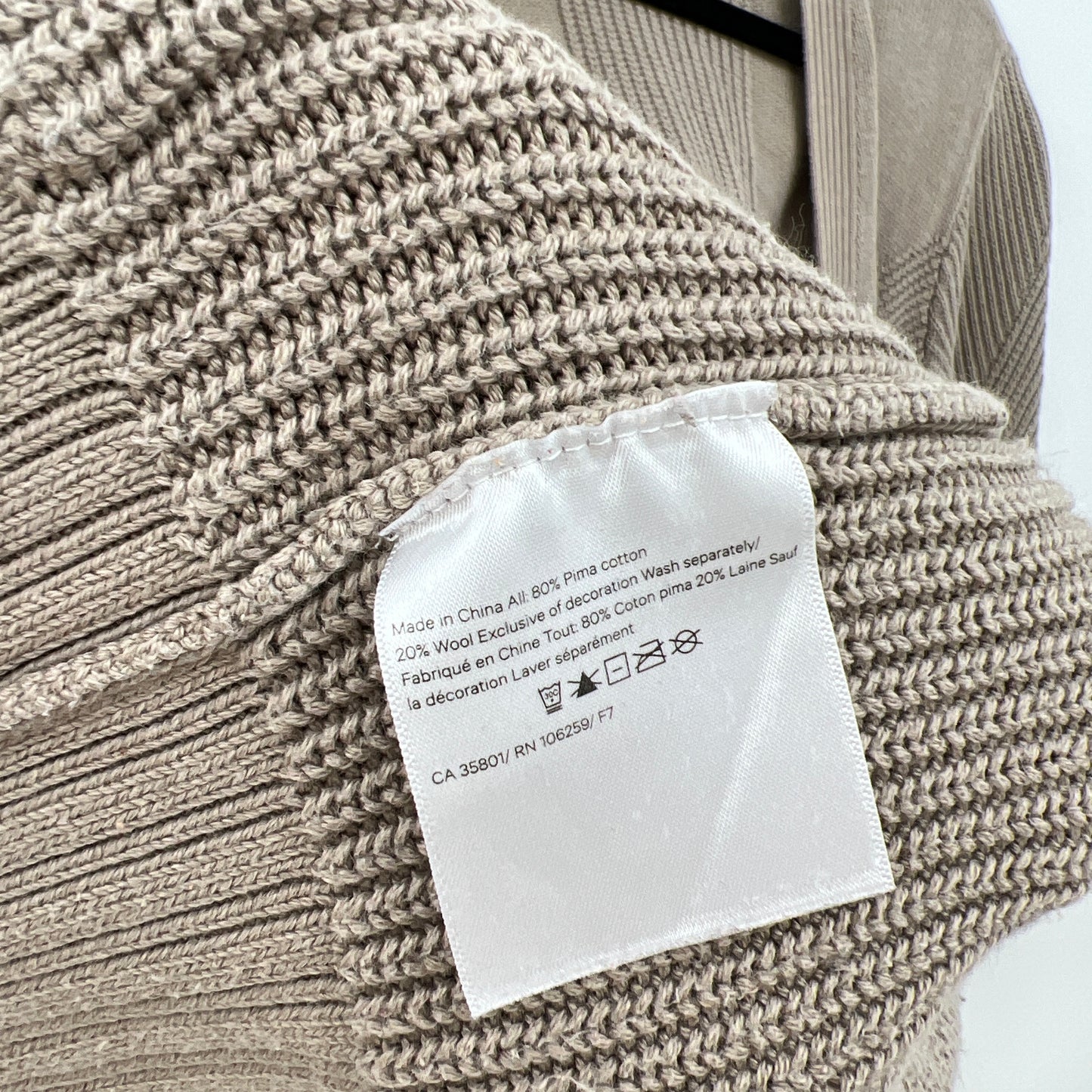 Lululemon Pima Cotton Open Cardigan S