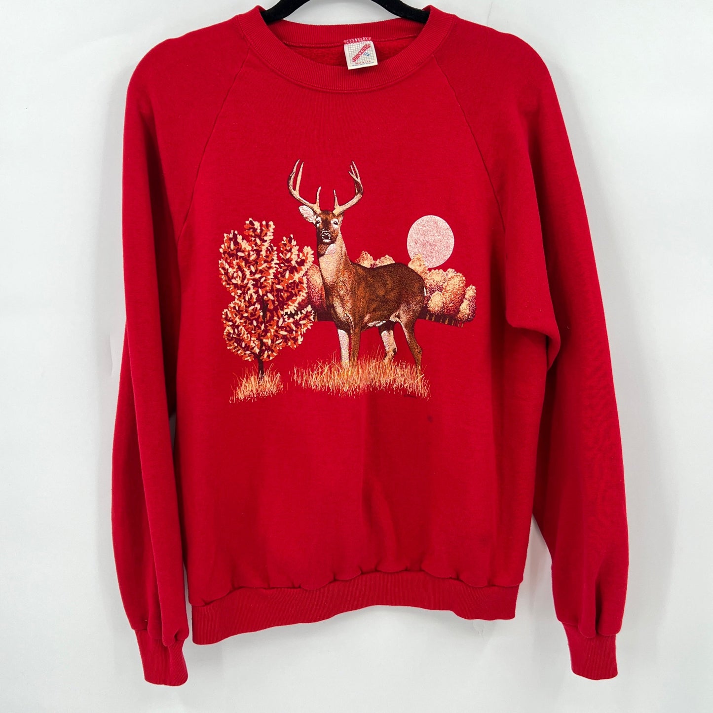 SOLD. Vintage Jerzees Deer Crewneck S/M