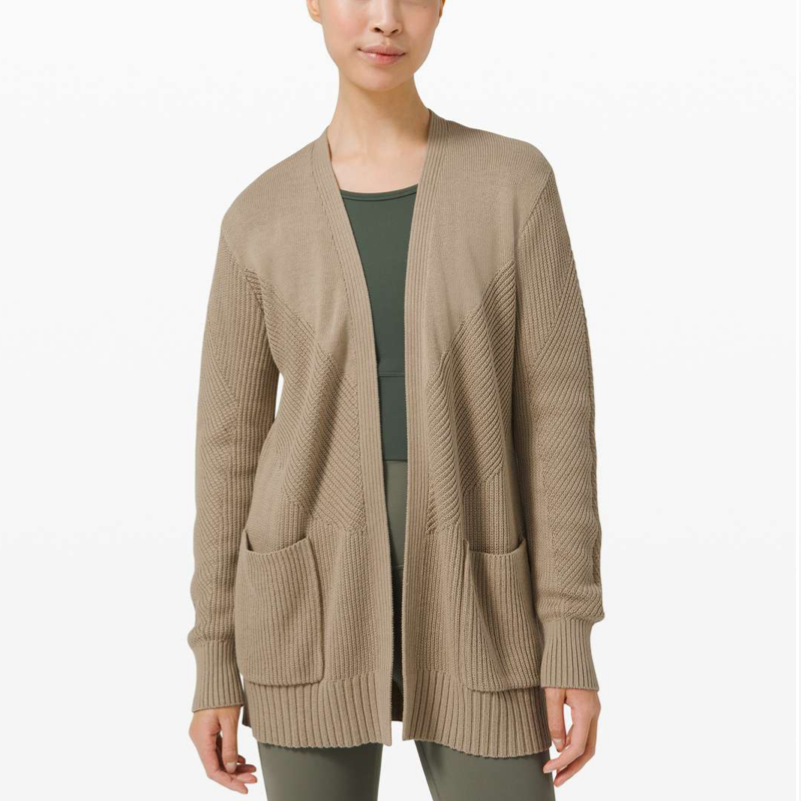 Lululemon Pima Cotton Open Cardigan S