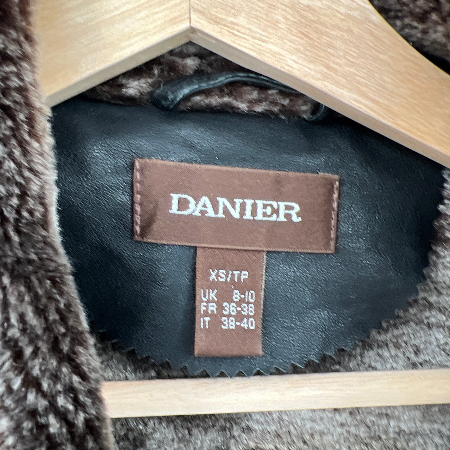 SOLD. Danier Faux Fur Leather Jacket XS