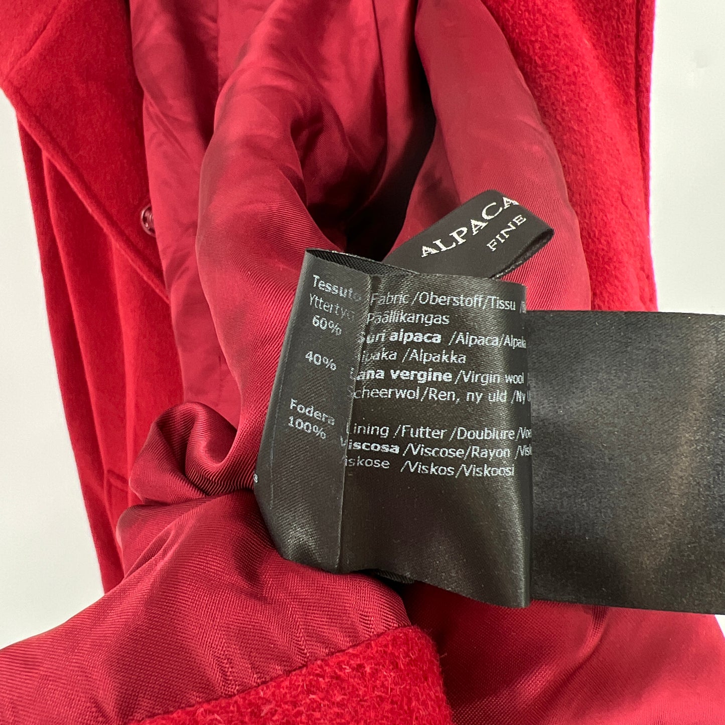 SOLD. Due by Cinzia Rocca Alpaca & Virgin Wool Coat 12