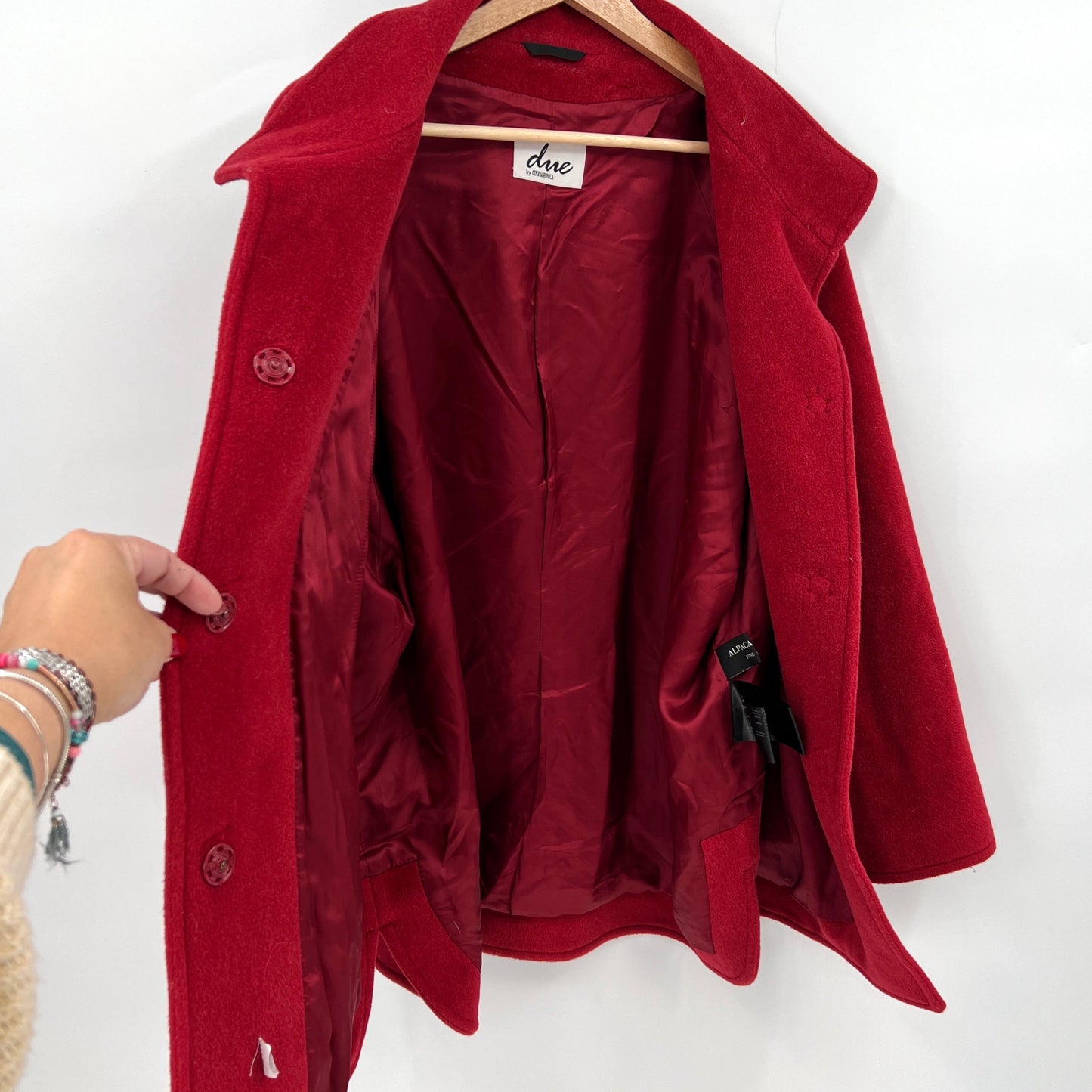 SOLD. Due by Cinzia Rocca Alpaca & Virgin Wool Coat 12