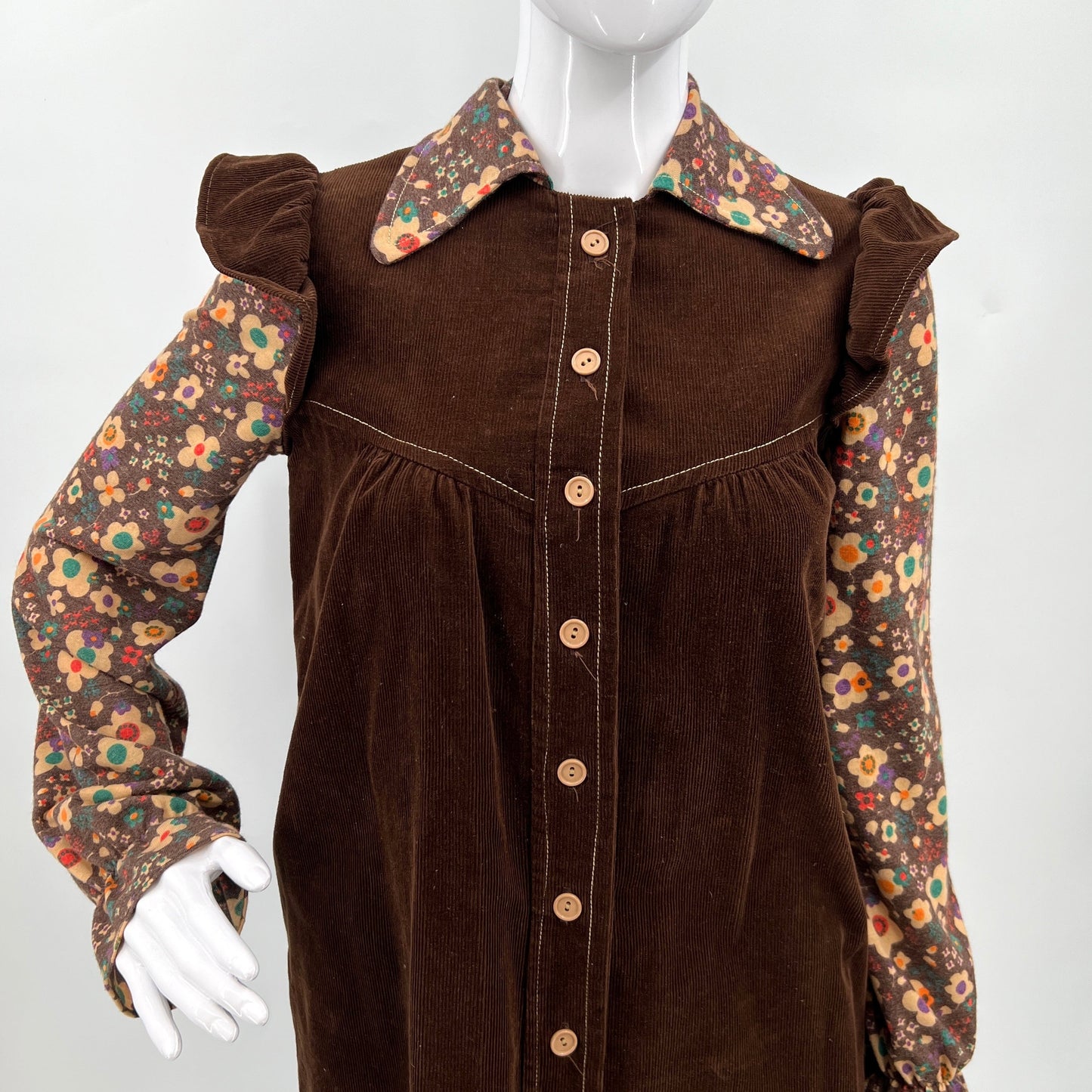 Vintage Pantel Belted Corduroy Tunic XS/S