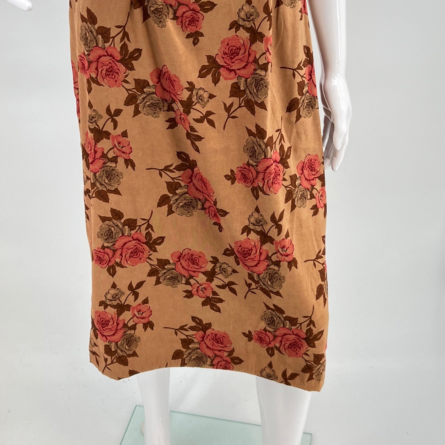 Vintage Handmade Floral Midi Dress S