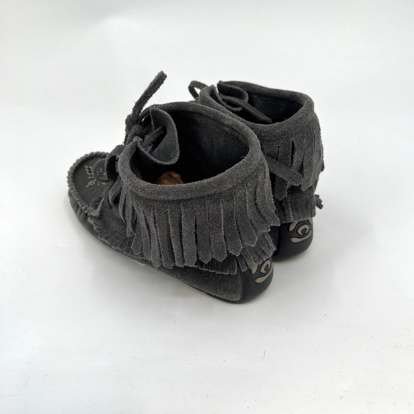 Manitobah Suede Beaded Fringe Booties 8