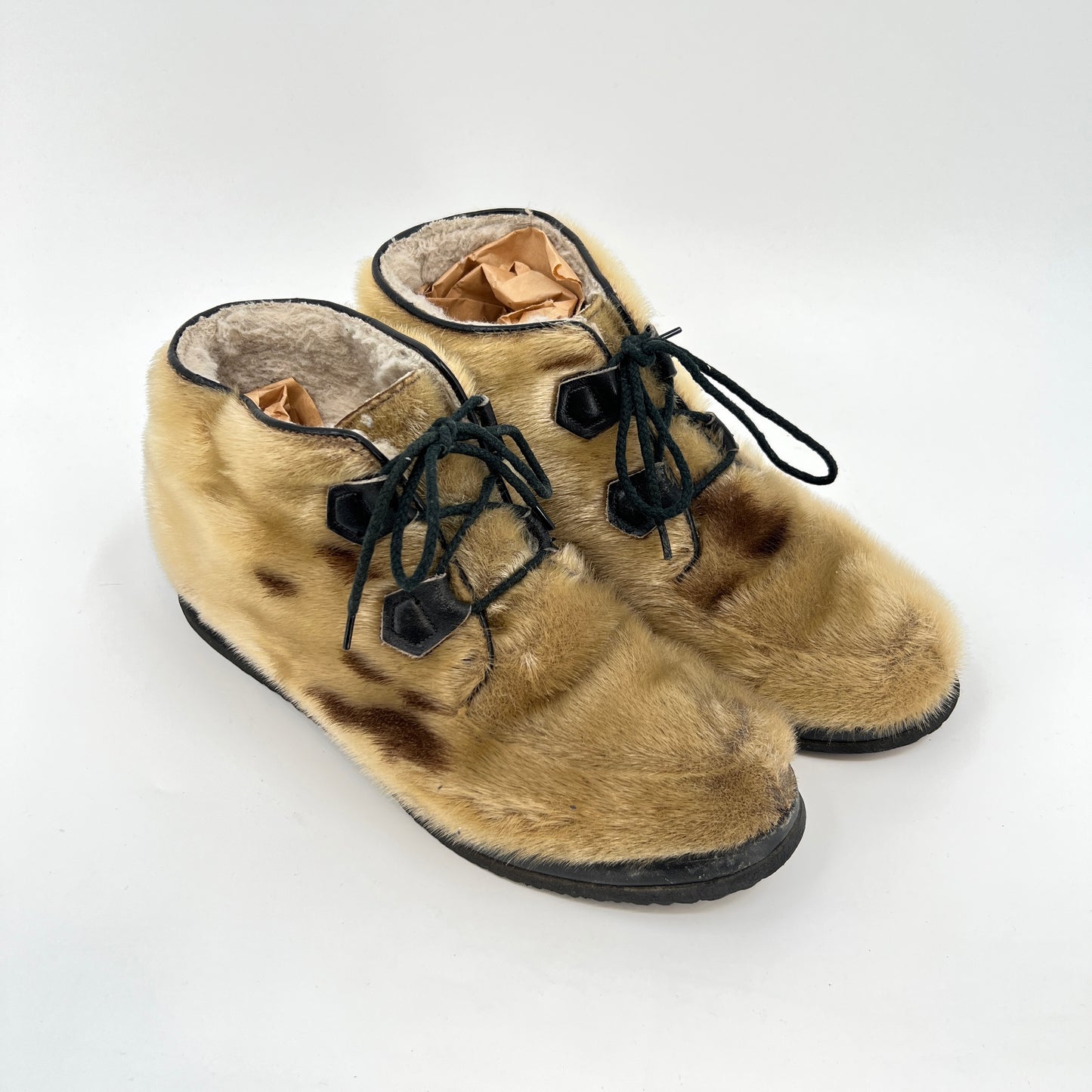 sol Vintage Blondo Men's Seal Fur Boots 12