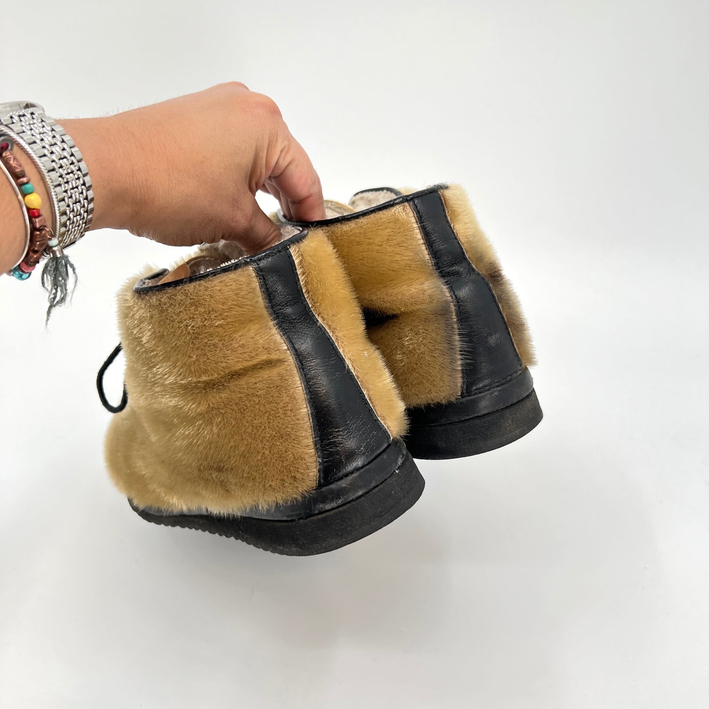 sol Vintage Blondo Men's Seal Fur Boots 12