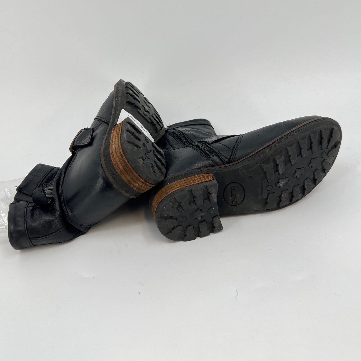 Aldo Leather Moto Boots 36EU