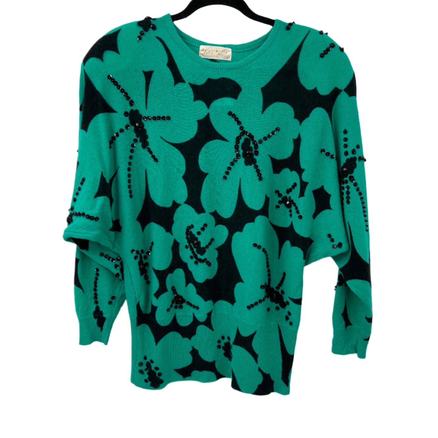 Vintage Floral Dolman Sleeves Sweater