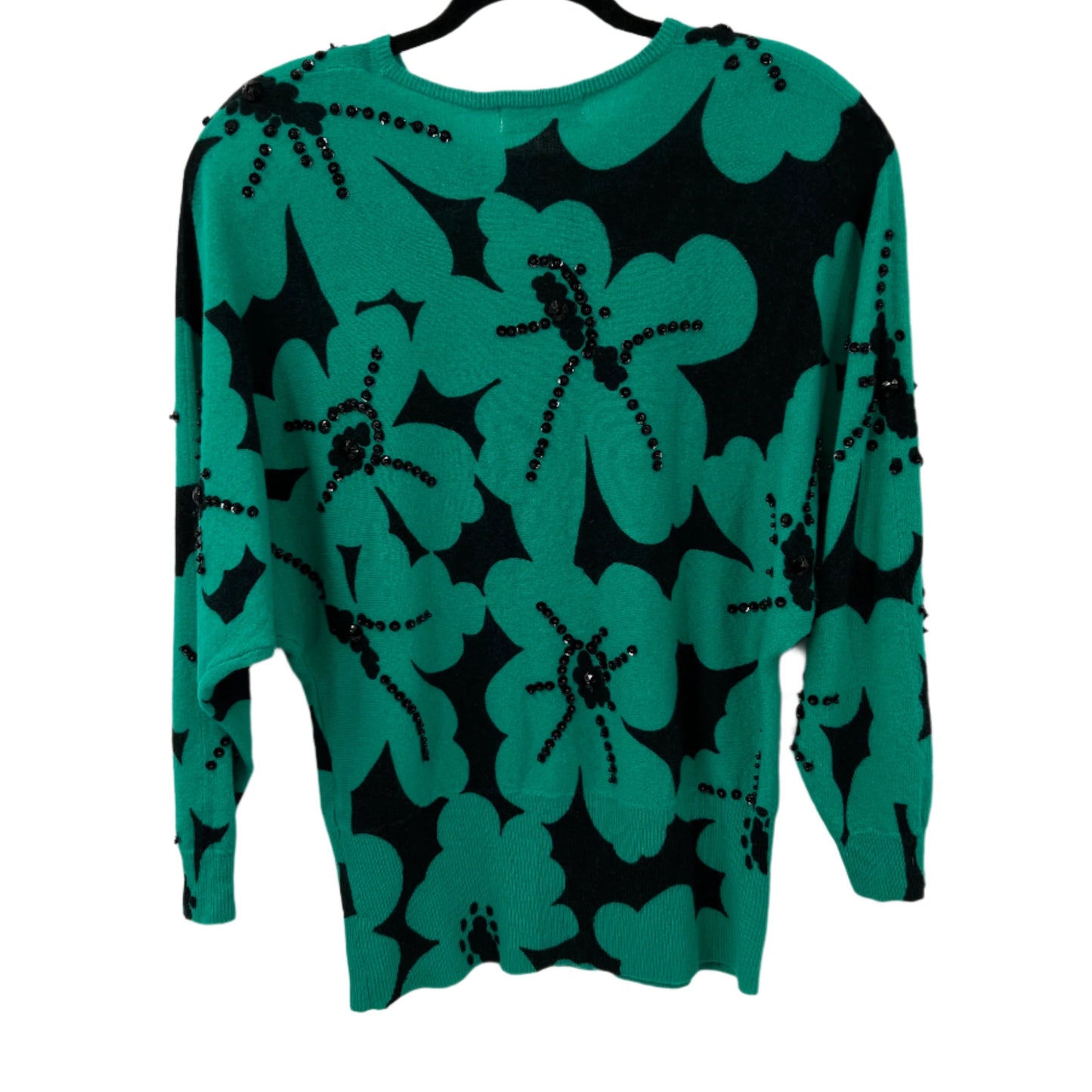 Vintage Floral Dolman Sleeves Sweater