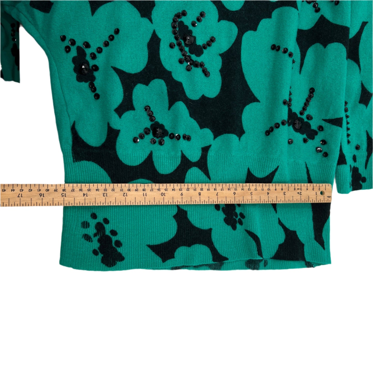 Vintage Floral Dolman Sleeves Sweater