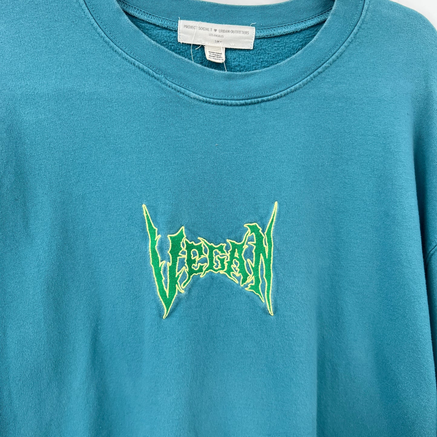 Urban Outfitter Vegan Embroidered Crewneck