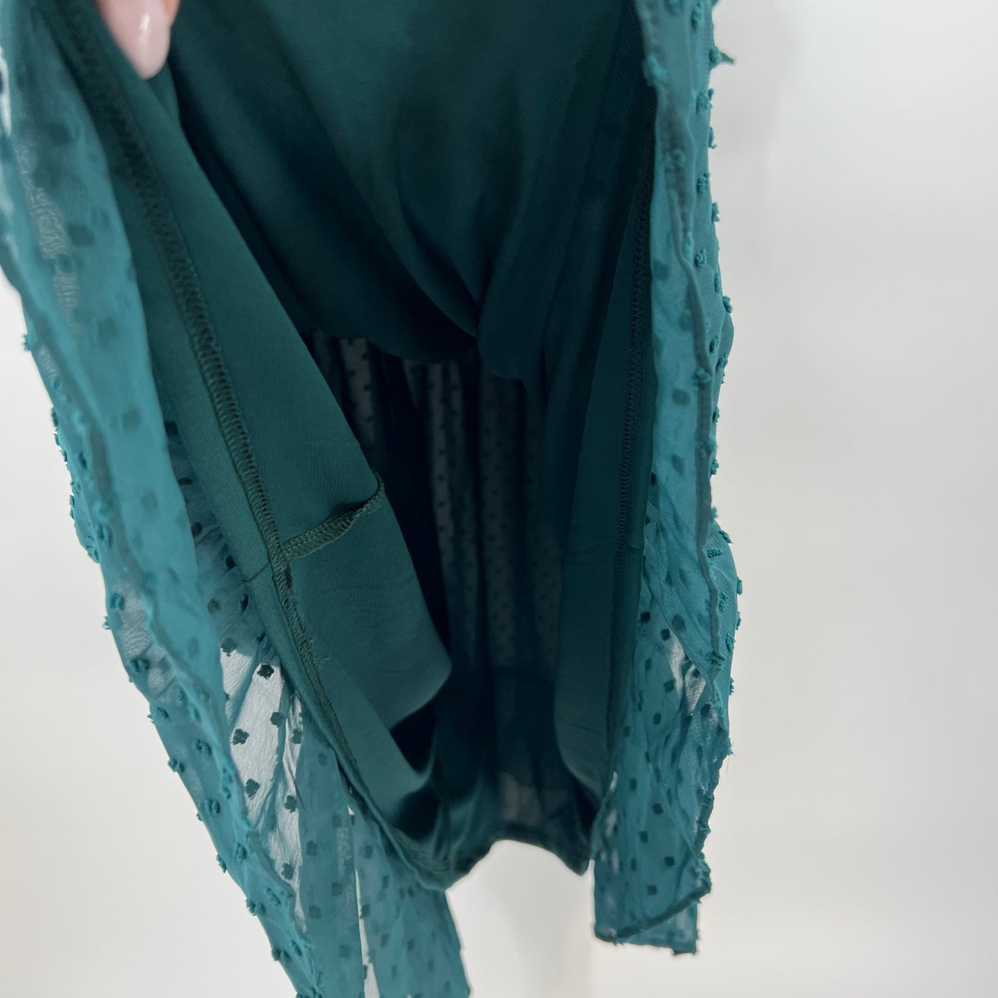 City Chic Dress Dobby Tie Ruffle Dress
