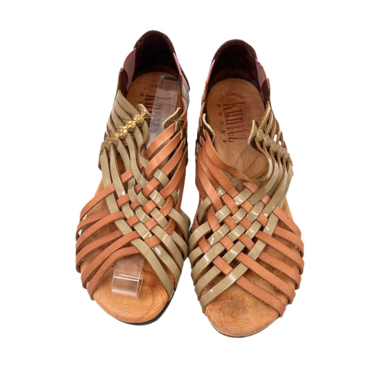 Kunitz Criss Cross Leaher Sandals