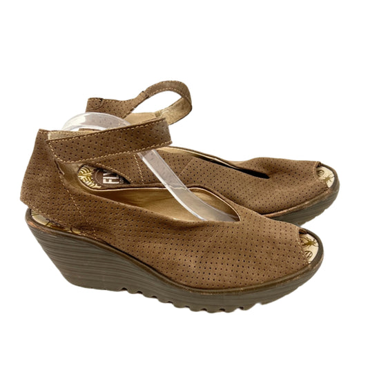 Fly London Ankle Strap Wedge Sandals