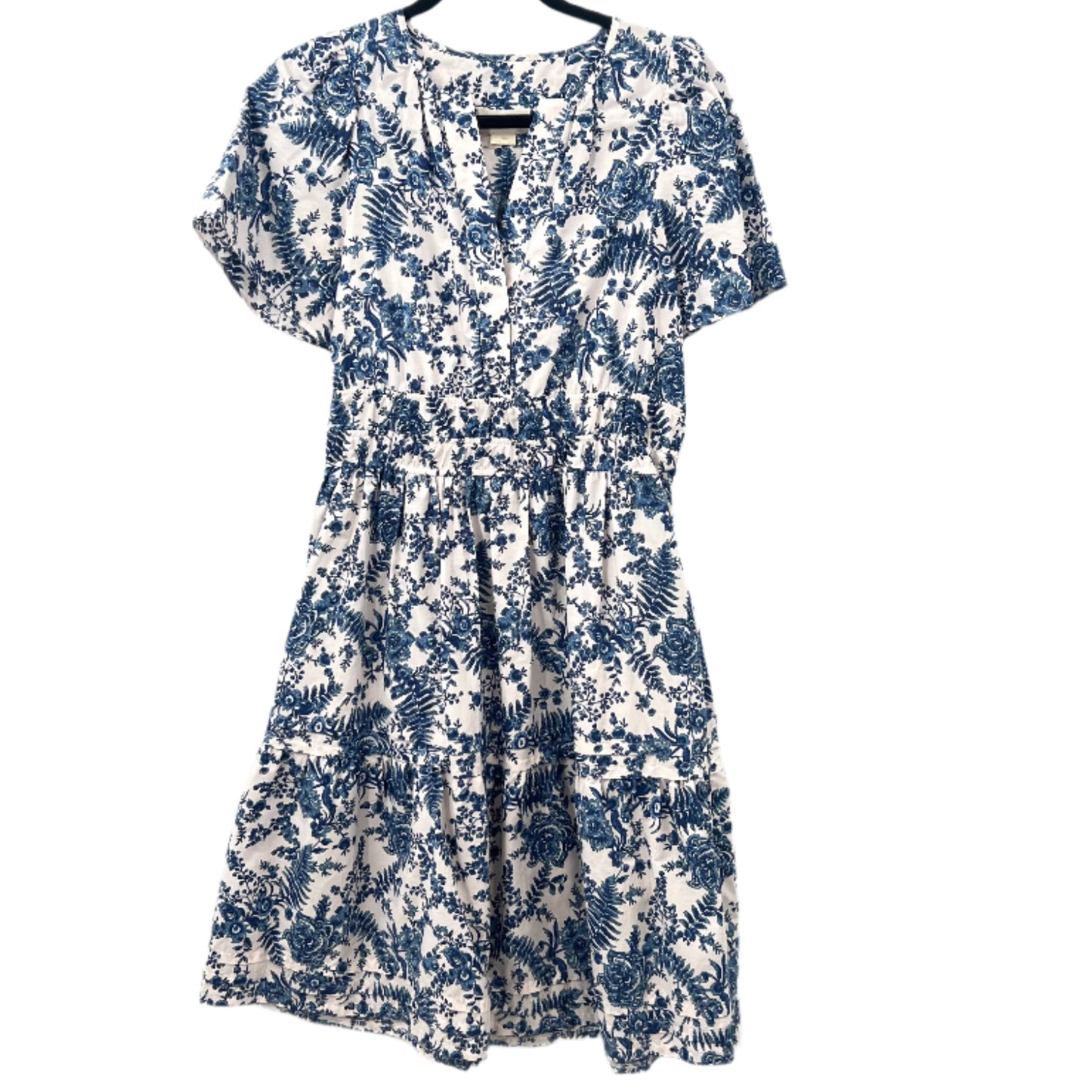 Anthropologie Maeve Tiered Floral Mini Dress