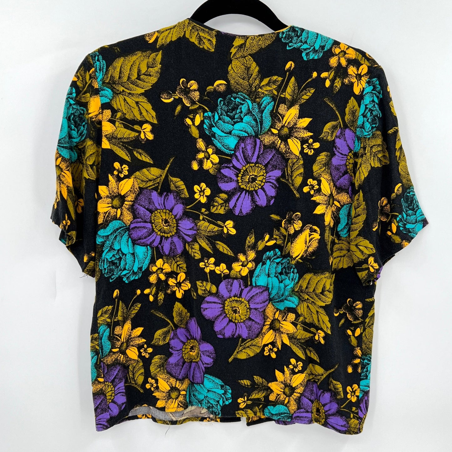 SOLD. Vintage Koret Floral Blouse S/M