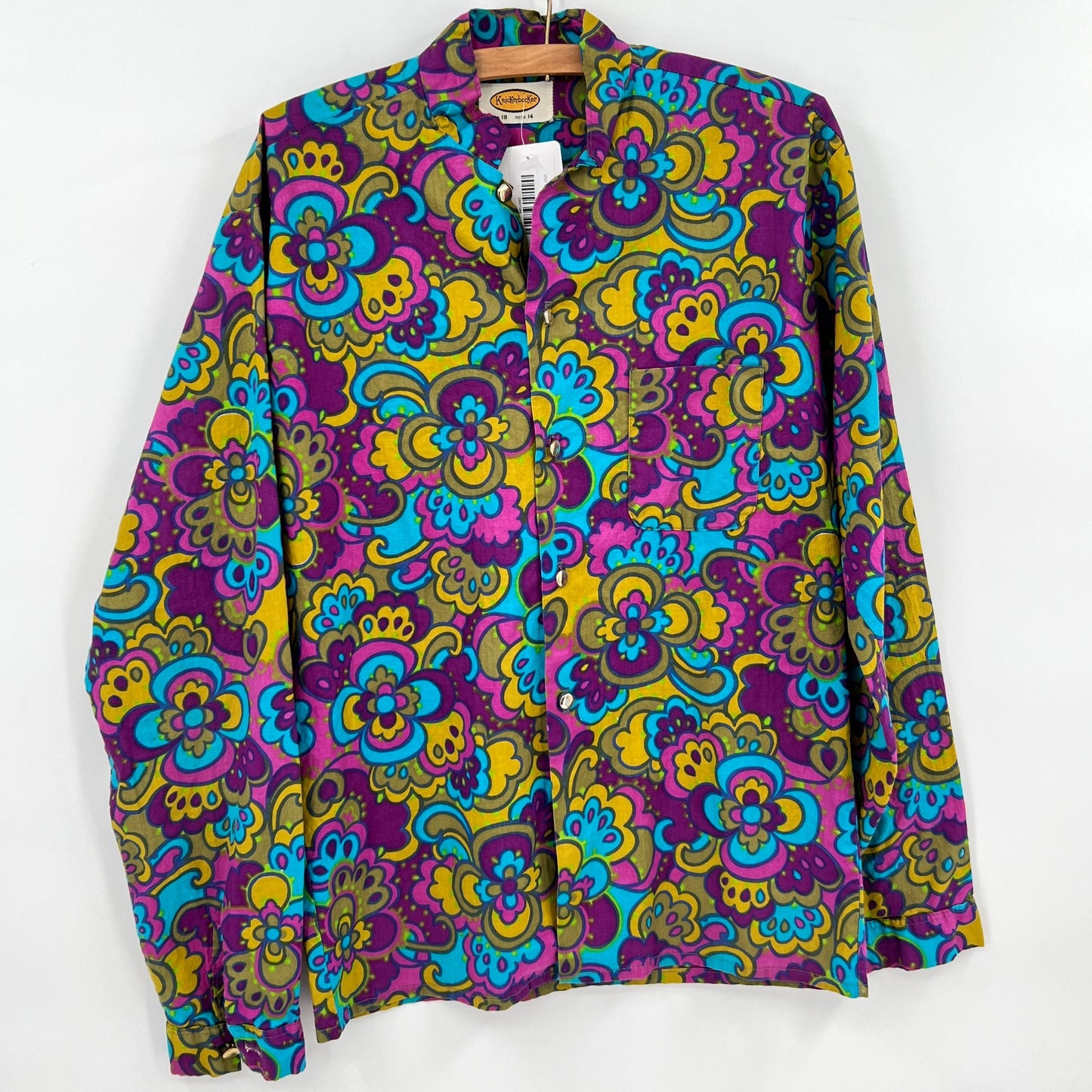 Vintage Knickerbocker Floral Shirt S