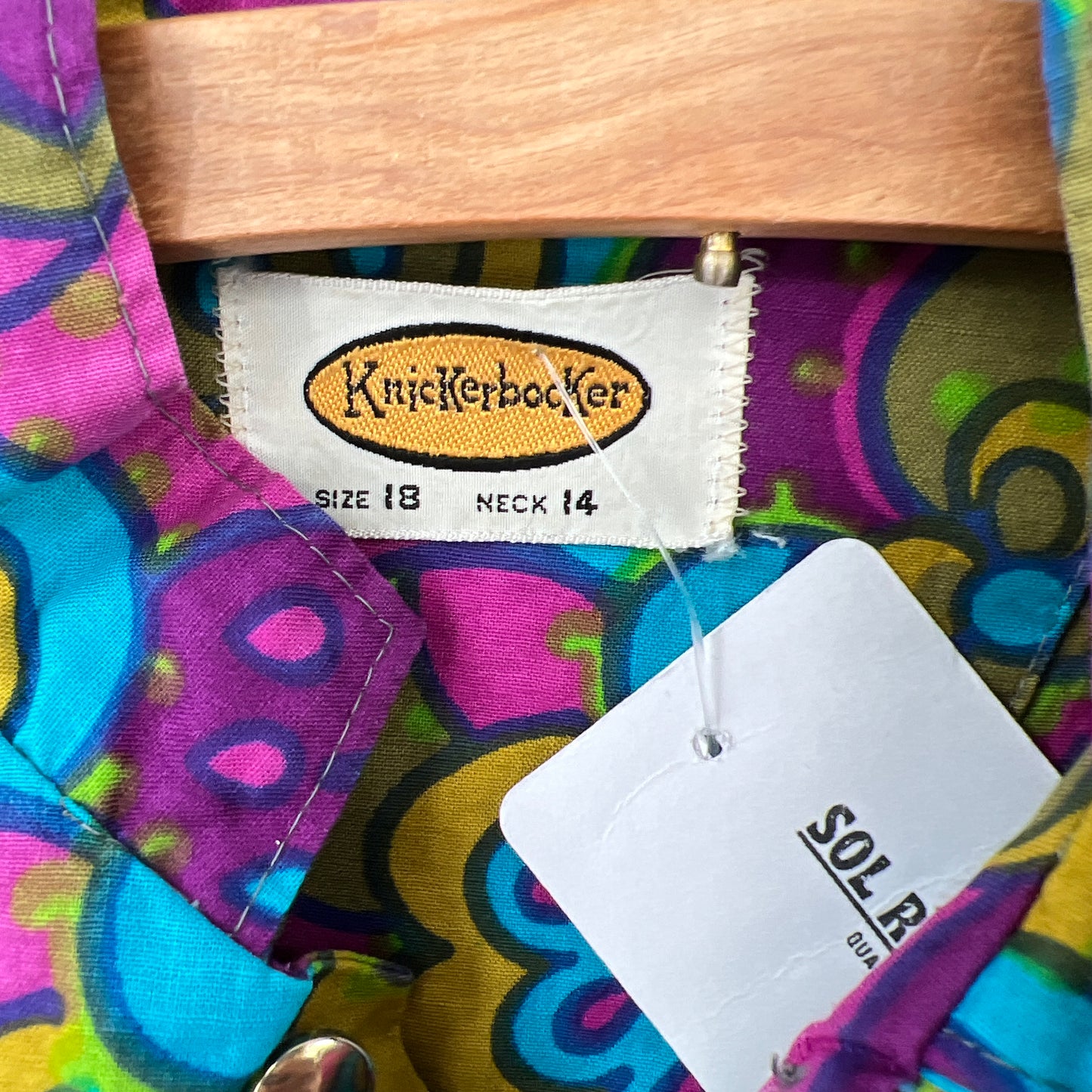 Vintage Knickerbocker Floral Shirt S