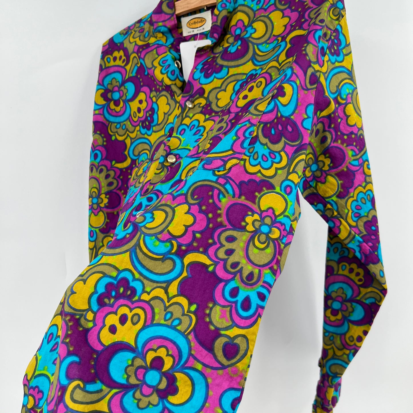 Vintage Knickerbocker Floral Shirt S