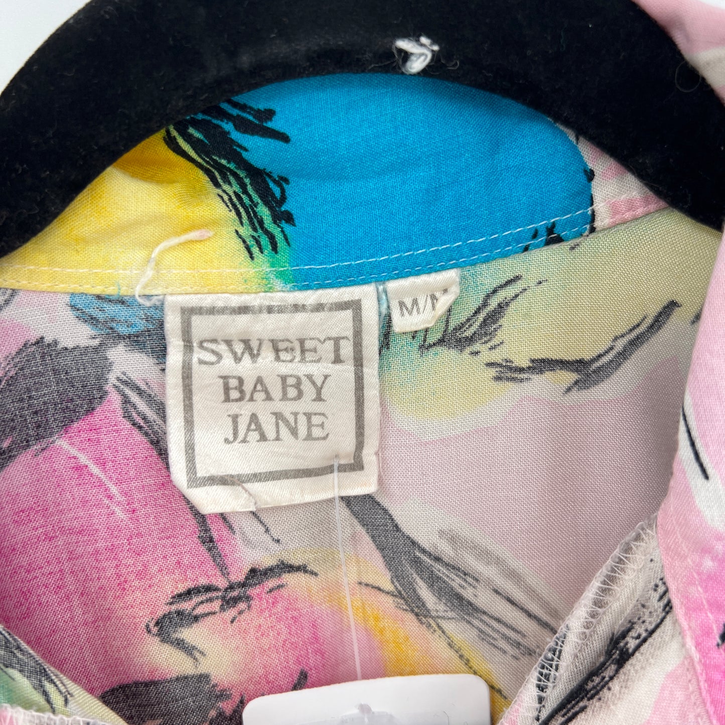 Vintage Sweet Baby Jane Floral Shirt Blouse S