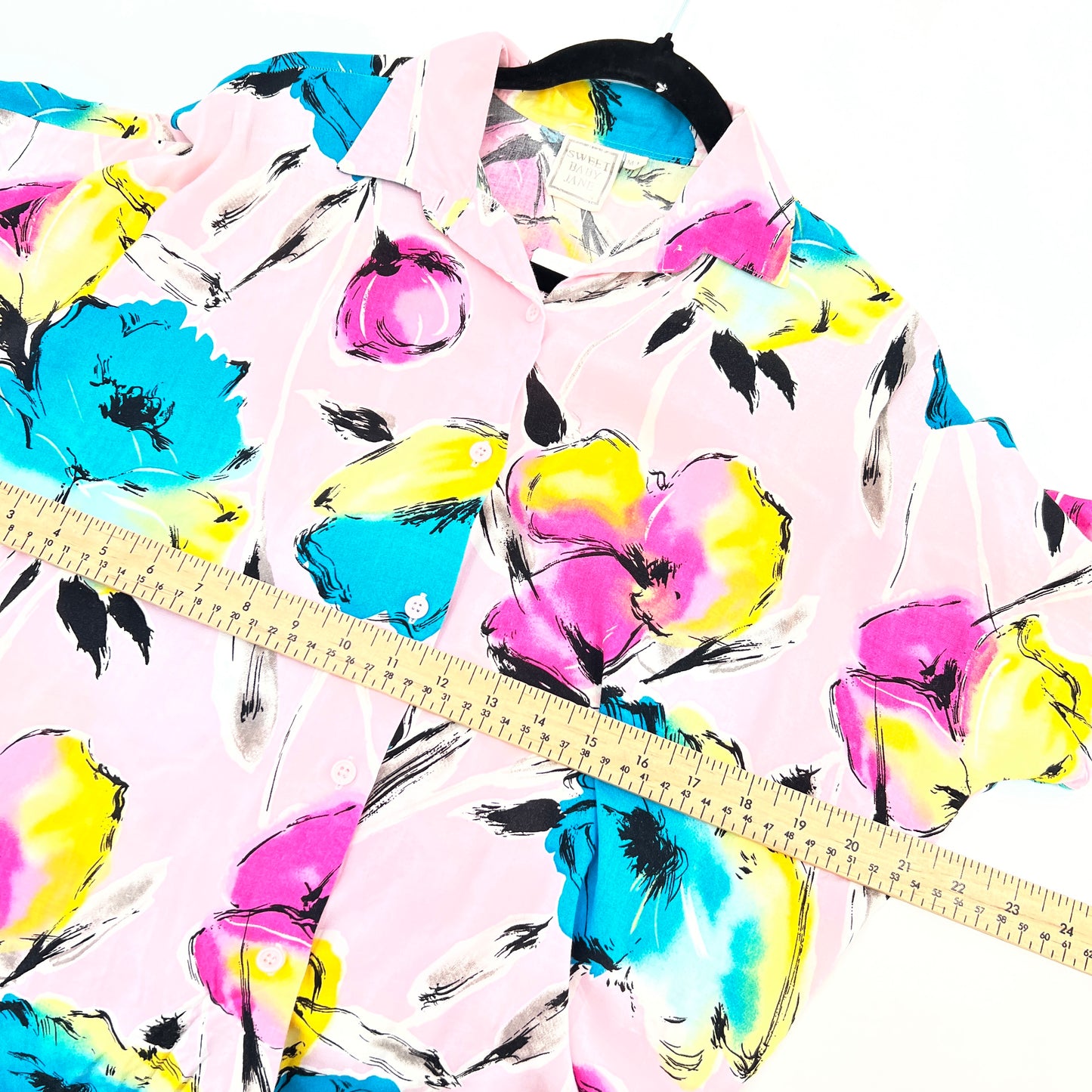 Vintage Sweet Baby Jane Floral Shirt Blouse S