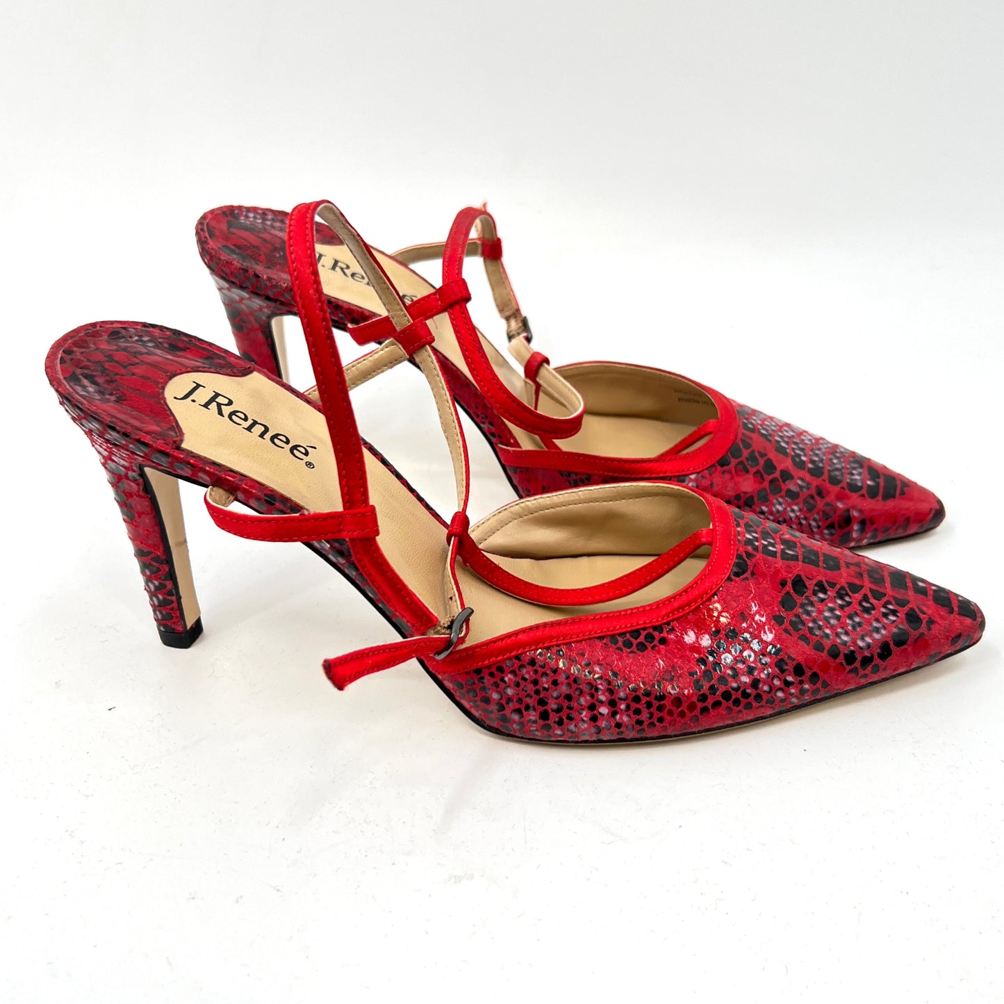 Retro J. Renee Pointy T-strap Heels