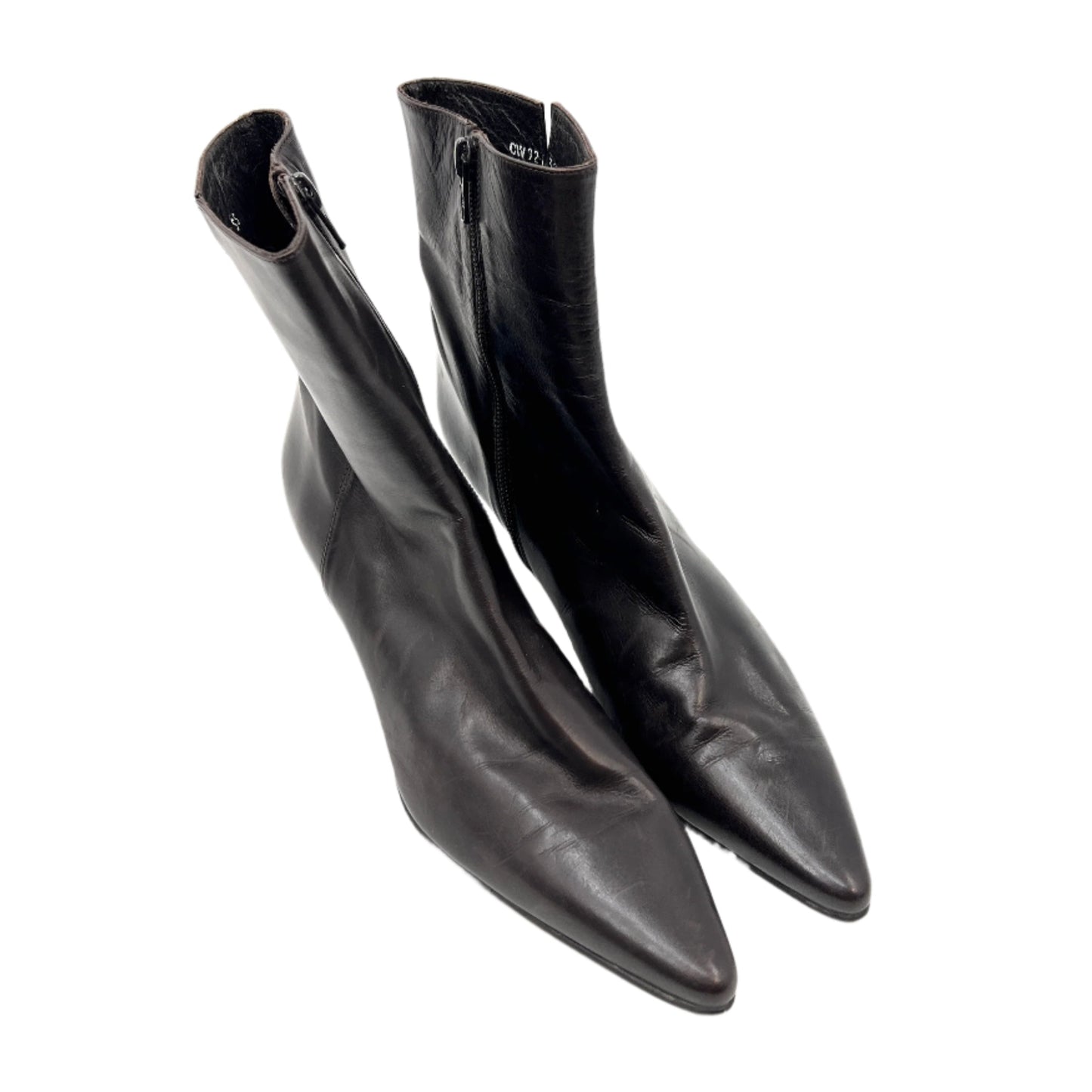 Stuart Weitzman Leather Pointy Heel Boots