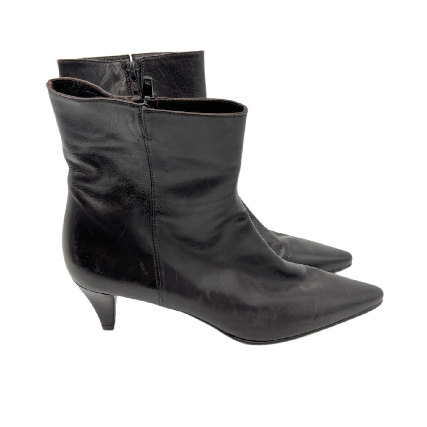Stuart Weitzman Leather Pointy Heel Boots