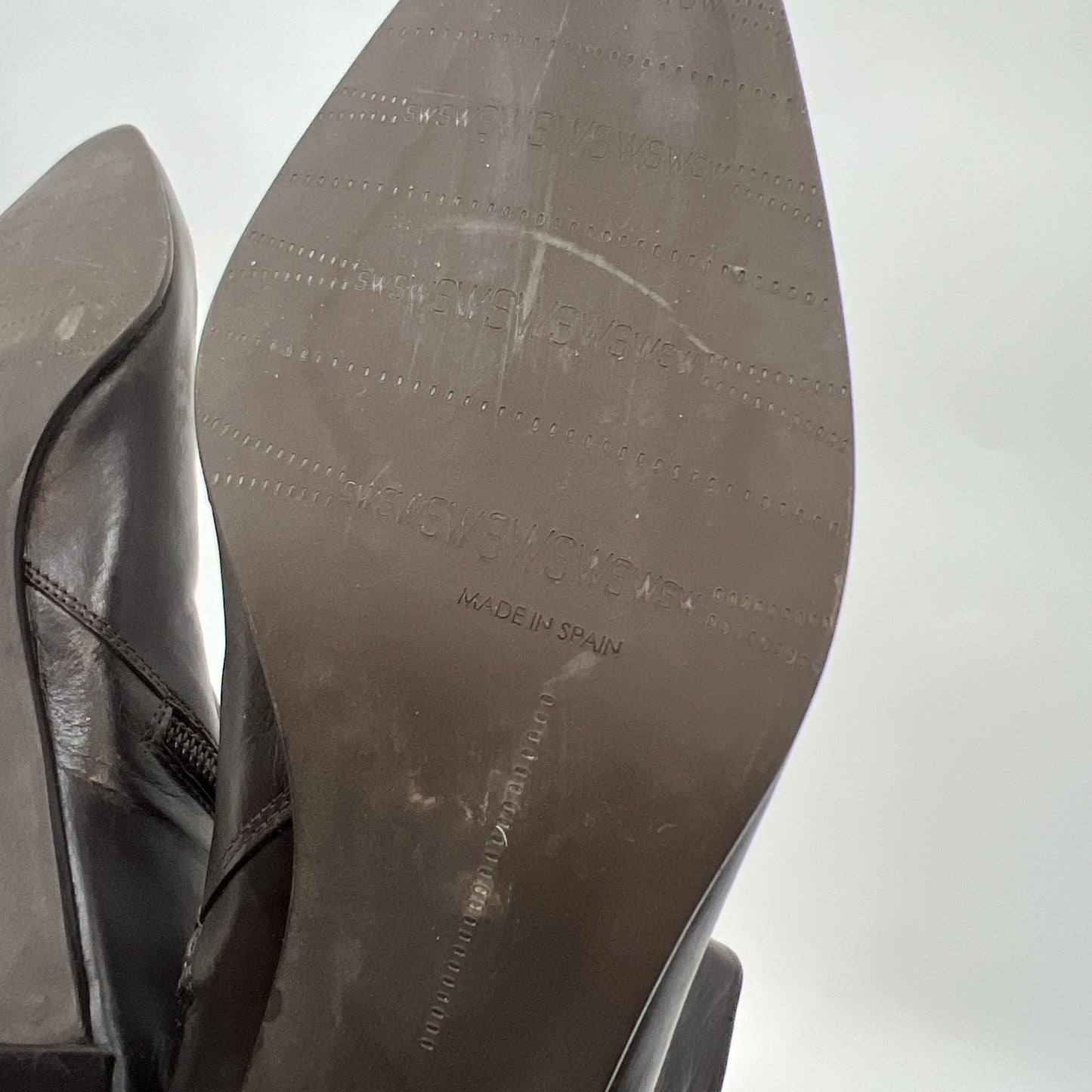 Stuart Weitzman Leather Pointy Heel Boots