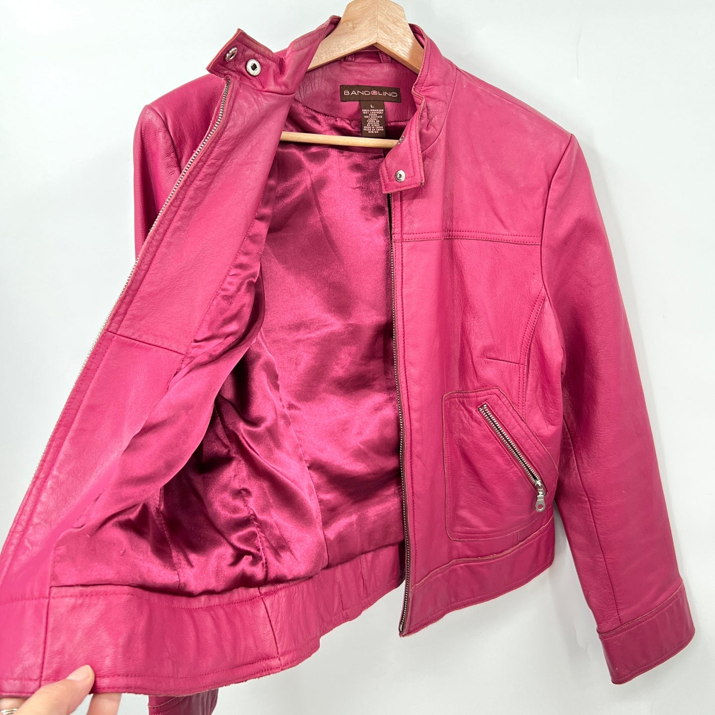 Bandolino Pink Leather Jacket