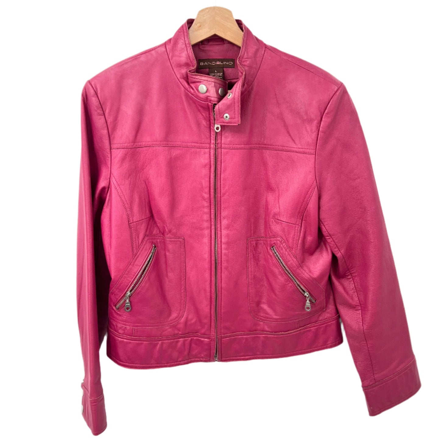 Bandolino Pink Leather Jacket
