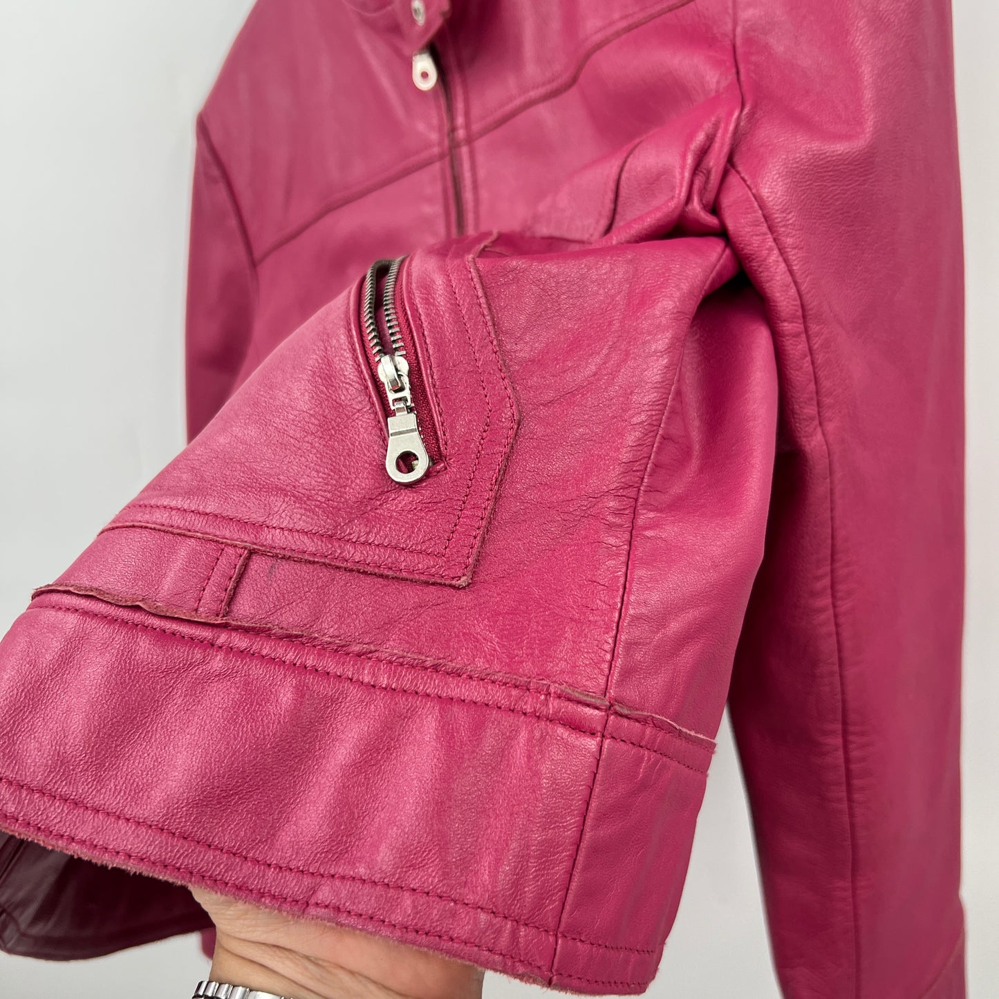 Bandolino Pink Leather Jacket