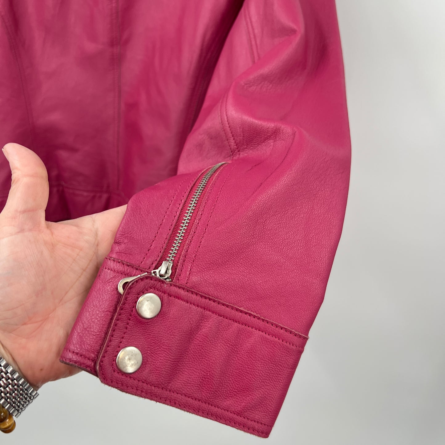 Bandolino Pink Leather Jacket