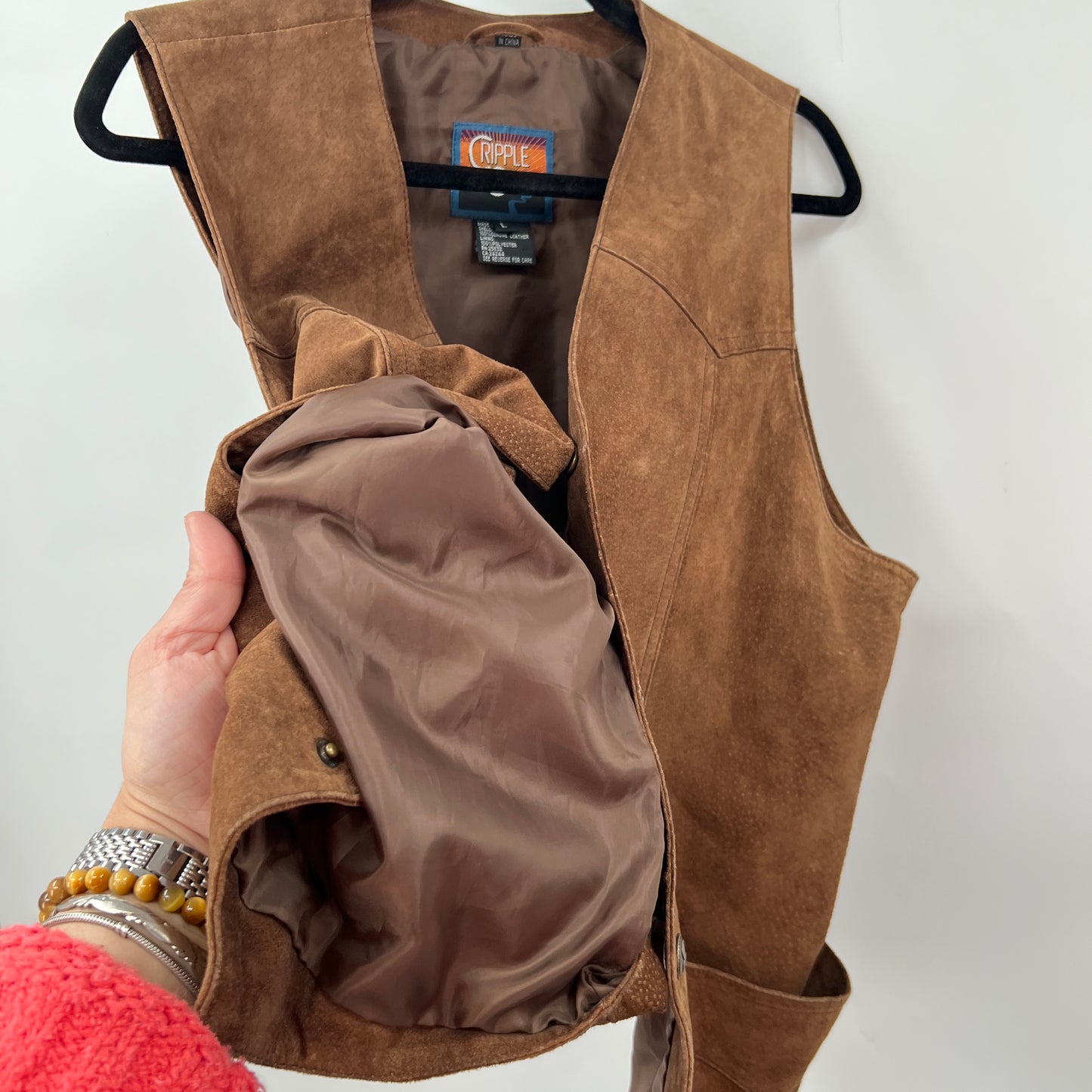 Western Suede Leather Vest