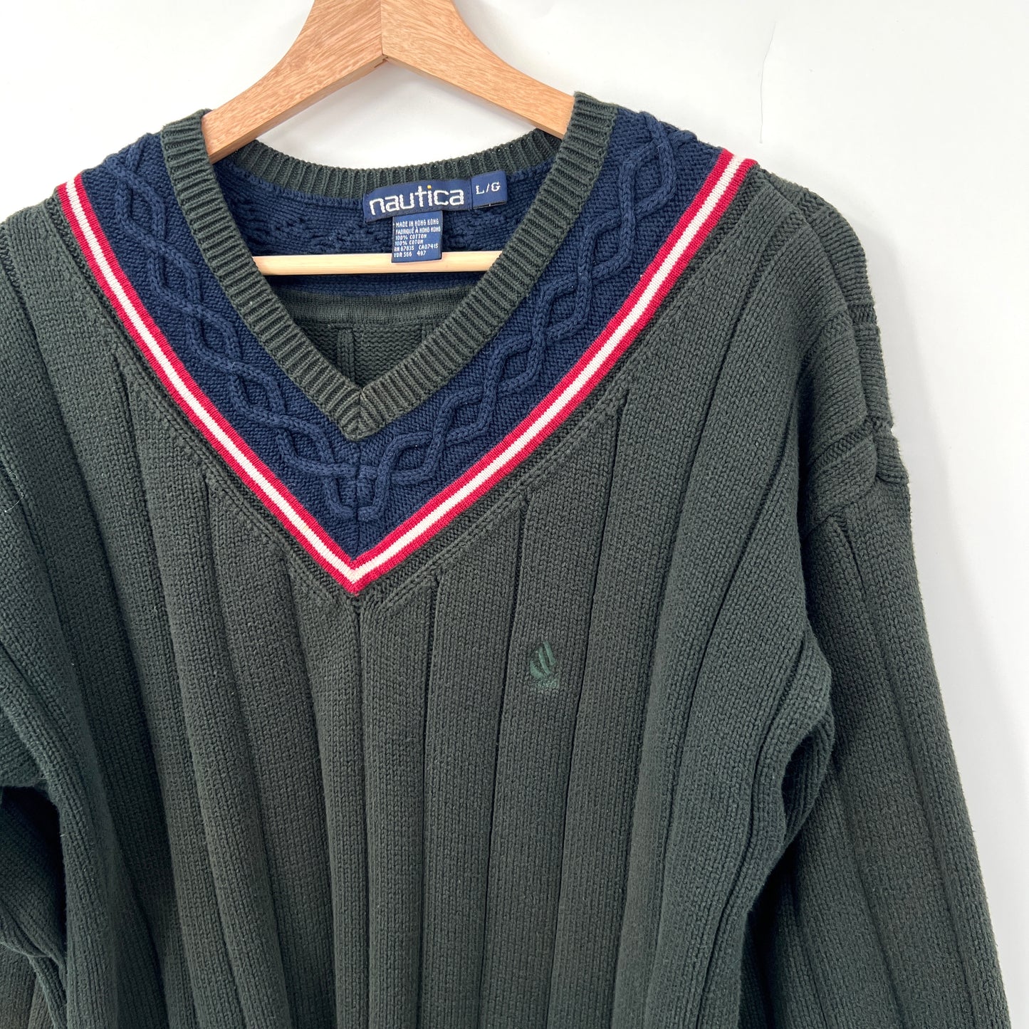 Vintage Nautica Cotton Pullover Sweater