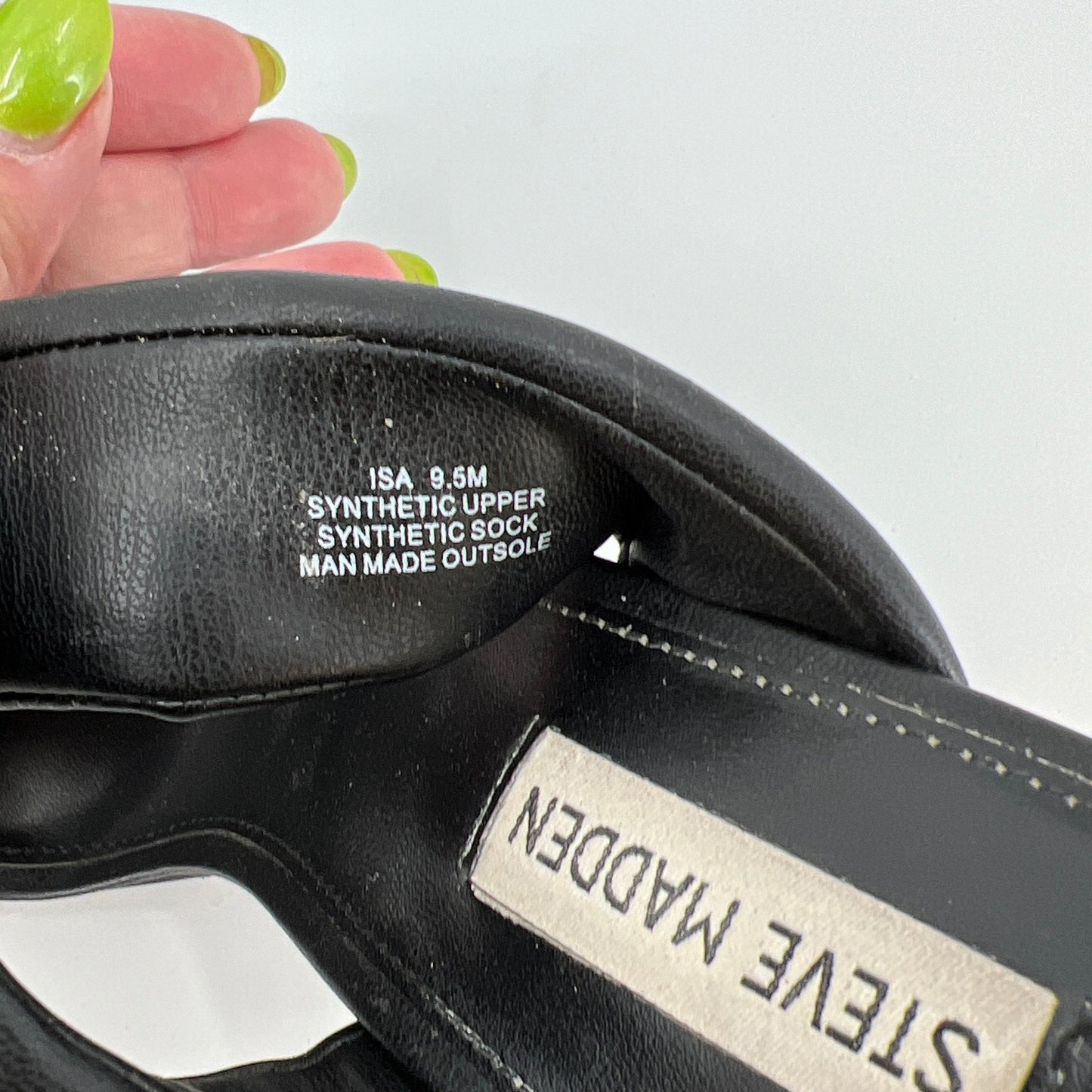 SOLD. Steve Madden ISA Wedge Slip On Sandals 9.5