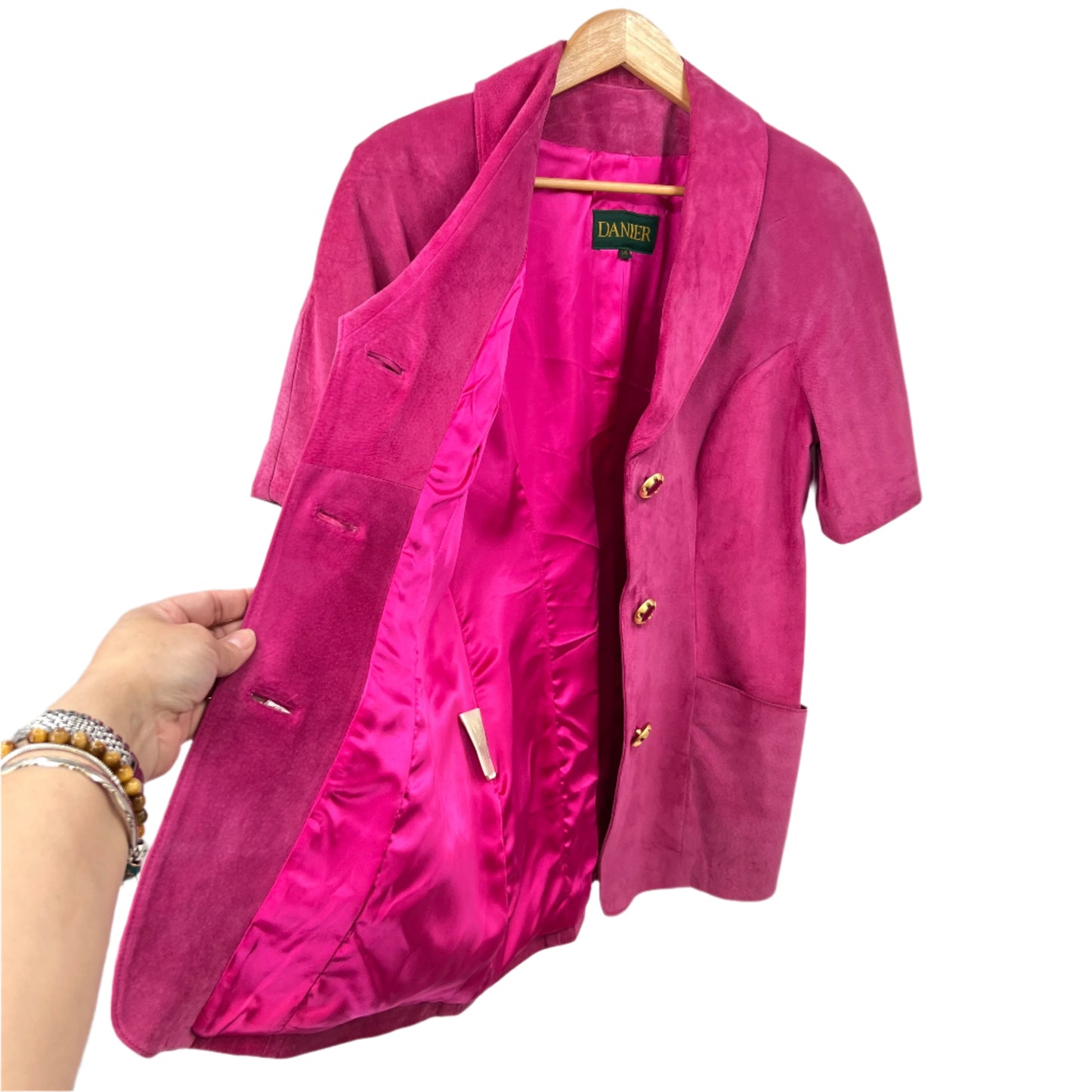 Vintage Danier Short Sleeves Leather Blazer