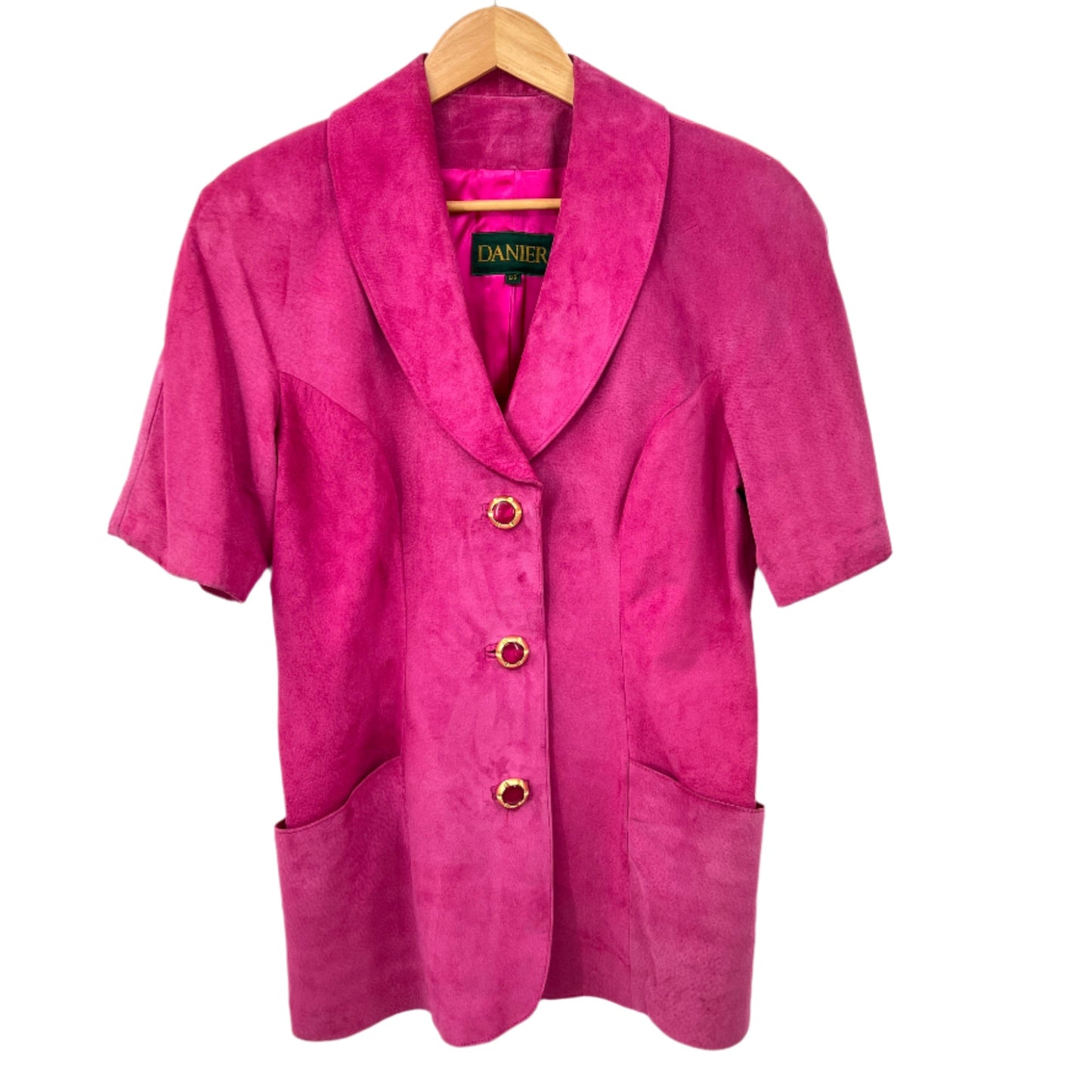Vintage Danier Short Sleeves Leather Blazer