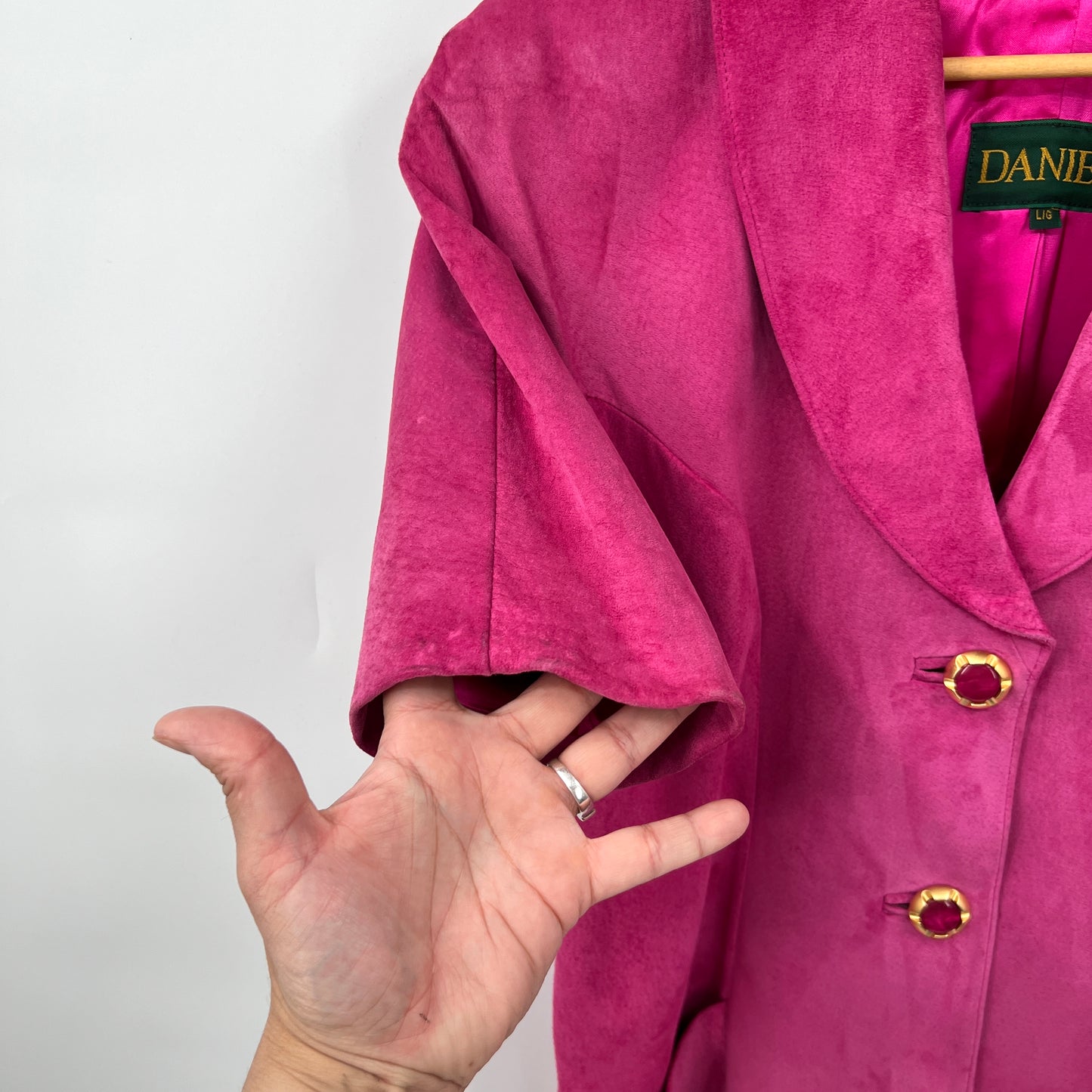 Vintage Danier Short Sleeves Leather Blazer