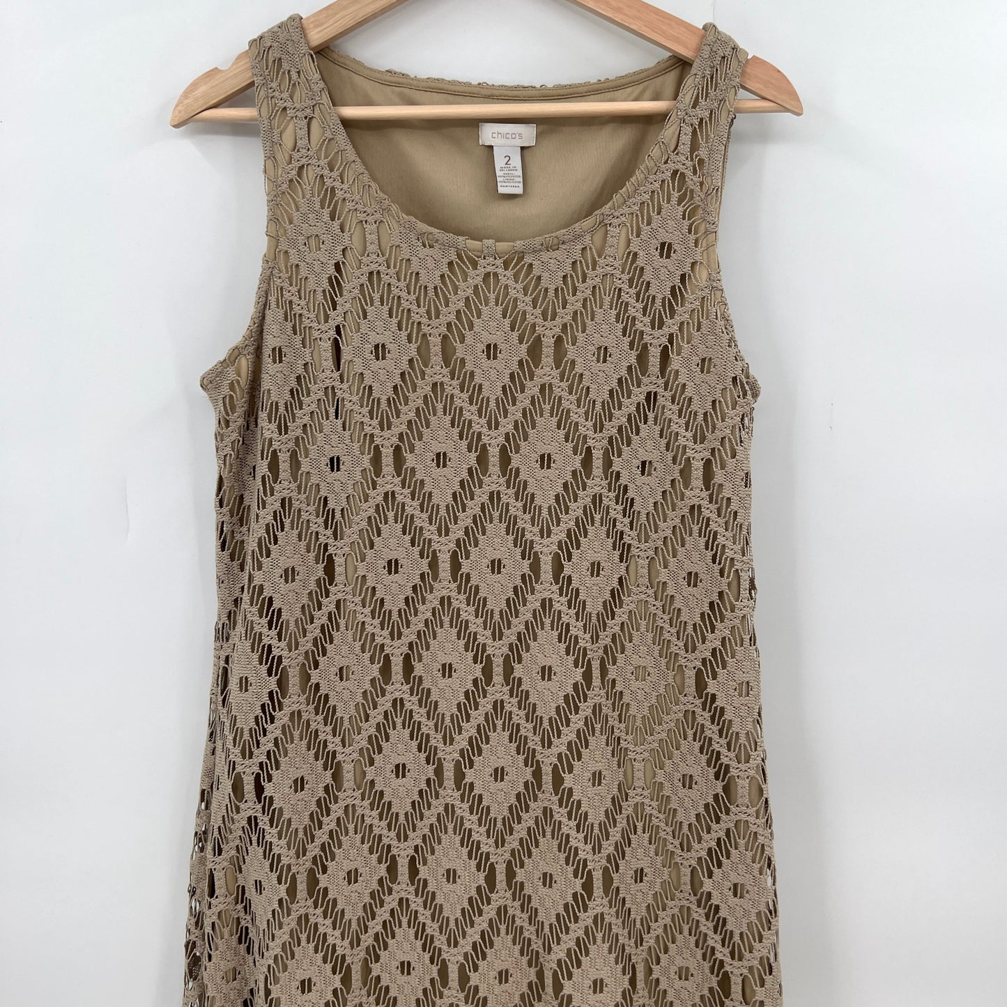 Chico's Lace Sleeveless Maxi Dress L