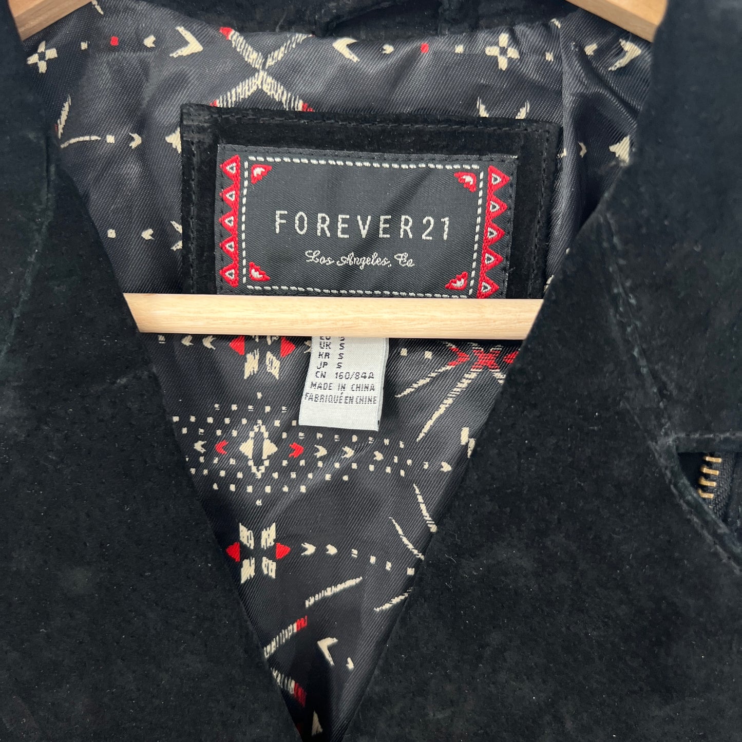 Forever21 Pig Skin Suede Leather Fringe Vest
