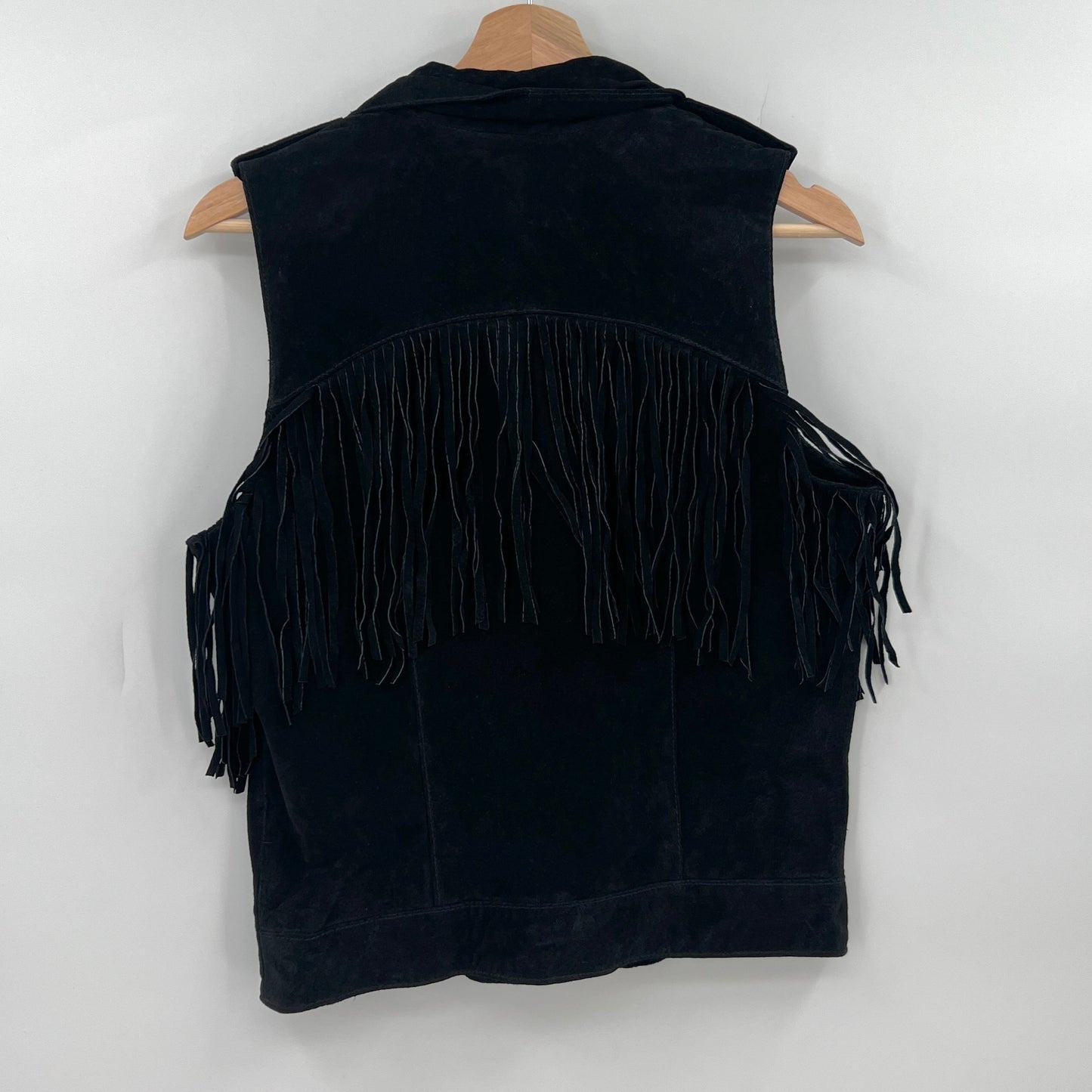 Forever21 Pig Skin Suede Leather Fringe Vest