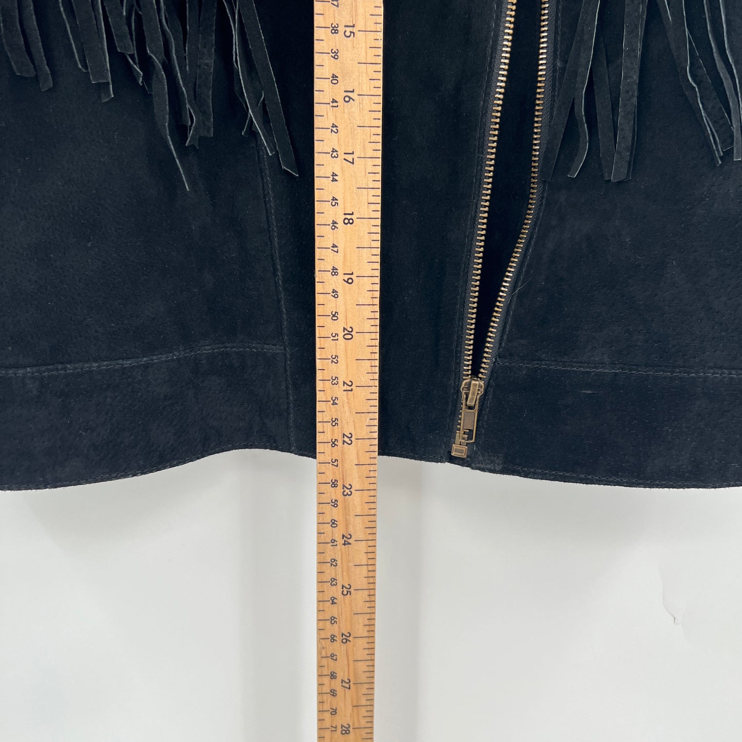 Forever21 Pig Skin Suede Leather Fringe Vest