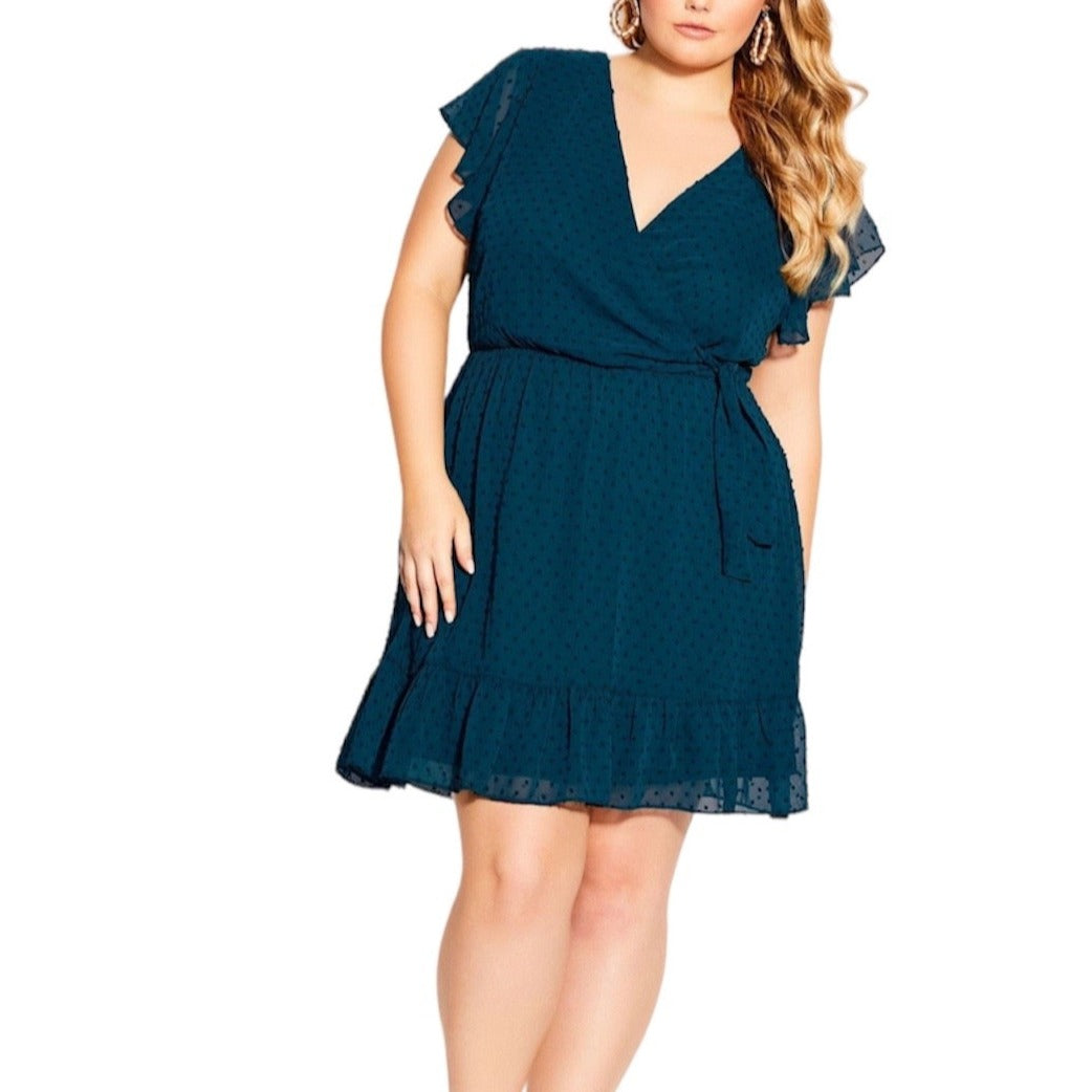 City chic outlet ruffle dress