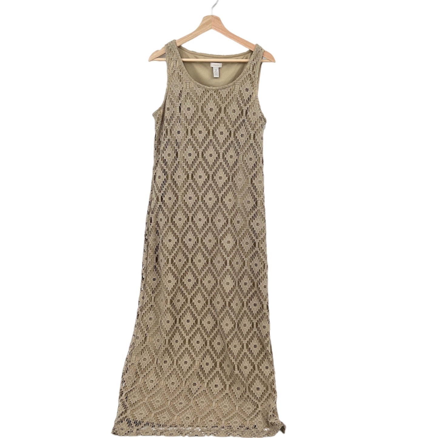 Chico's Lace Sleeveless Maxi Dress L