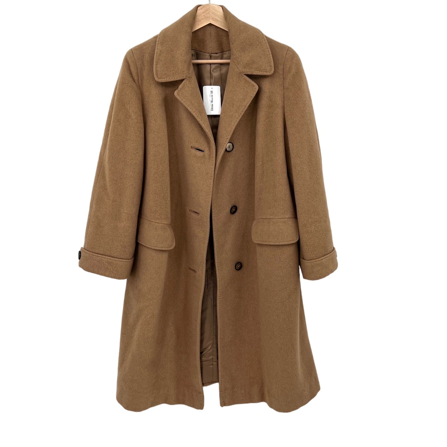 sold Vintage 100% Imported Camel Hair Coat