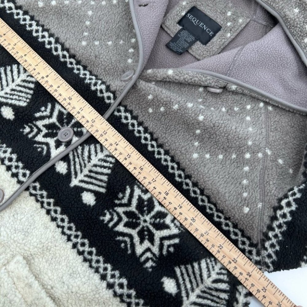 SOLD - Hooded Bears Fleece Coat S/M
