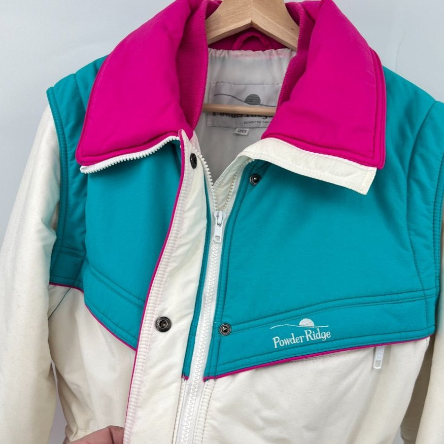 SOLD. Vintage Powder Ridge Color Block Jacket L